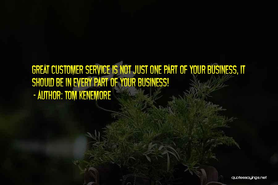 Great Customer Service Quotes By Tom Kenemore