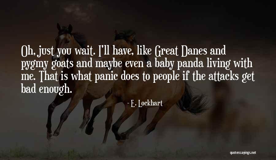 Great Danes Quotes By E. Lockhart