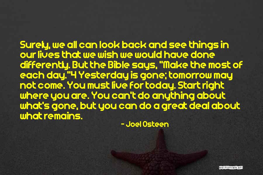 Great Day Bible Quotes By Joel Osteen