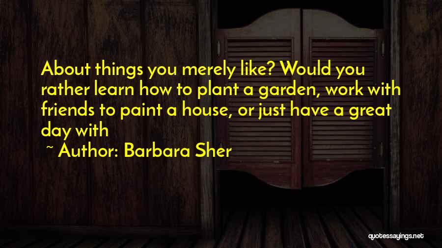 Great Day With Friends Quotes By Barbara Sher