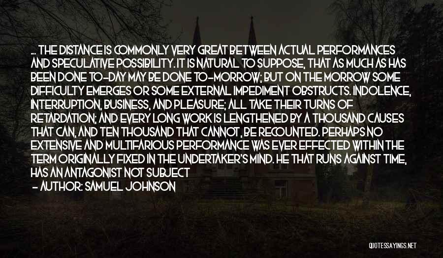 Great Day Work Quotes By Samuel Johnson