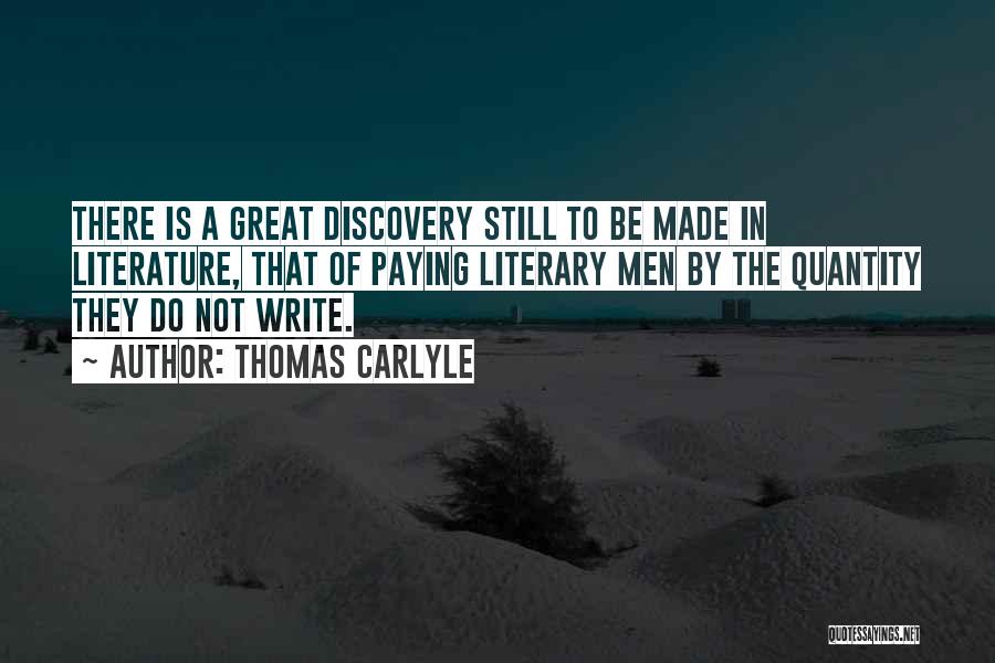 Great Discovery Quotes By Thomas Carlyle