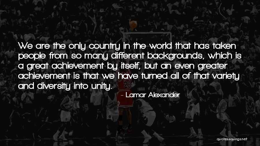 Great Diversity Quotes By Lamar Alexander Great Diversity Quotes By Lamar Alexander