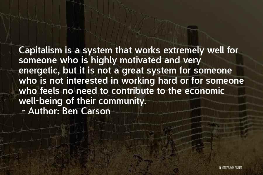 Great Economic Quotes By Ben Carson