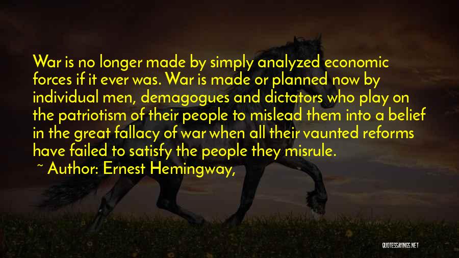 Great Economic Quotes By Ernest Hemingway,