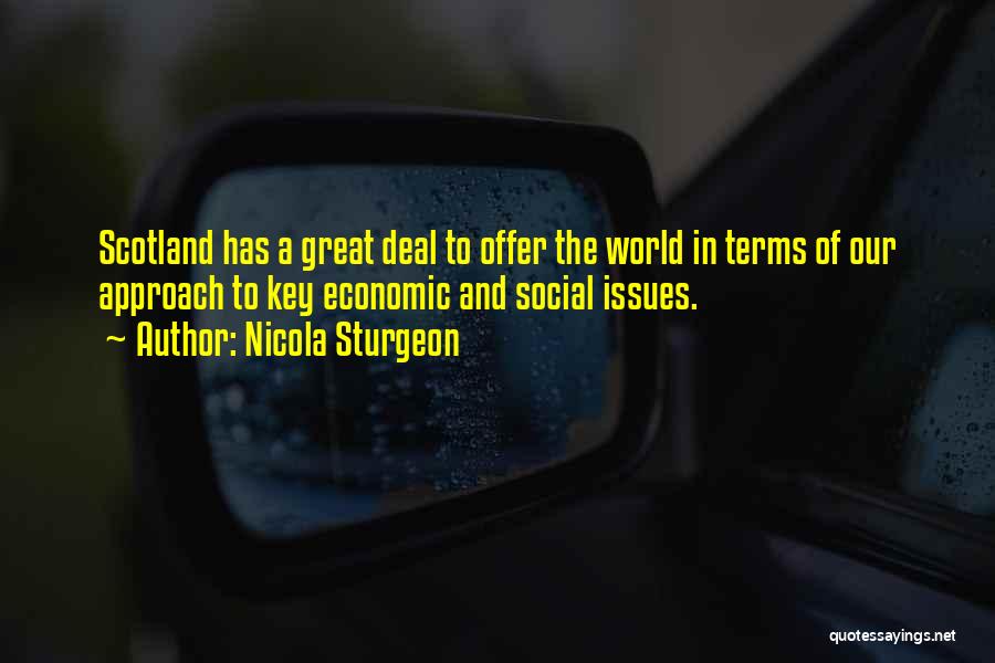 Great Economic Quotes By Nicola Sturgeon