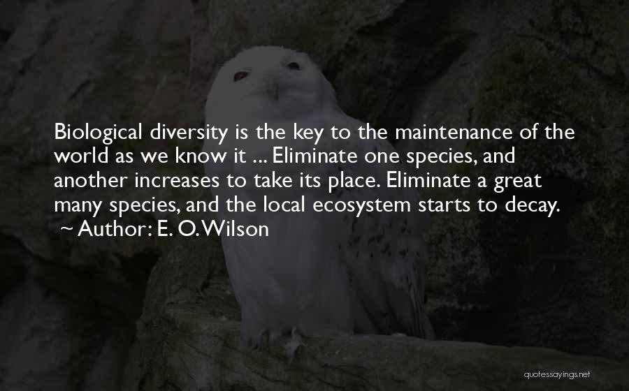Great Ecosystem Quotes By E. O. Wilson