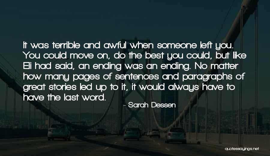 Great Ending Quotes By Sarah Dessen Great Ending Quotes By Sarah Dessen