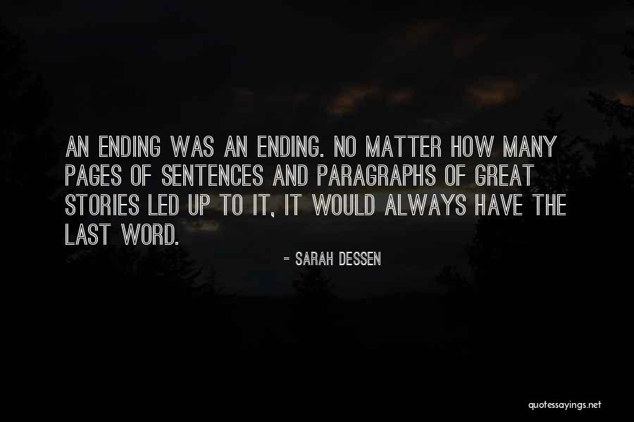 Great Ending Quotes By Sarah Dessen Great Ending Quotes By Sarah Dessen
