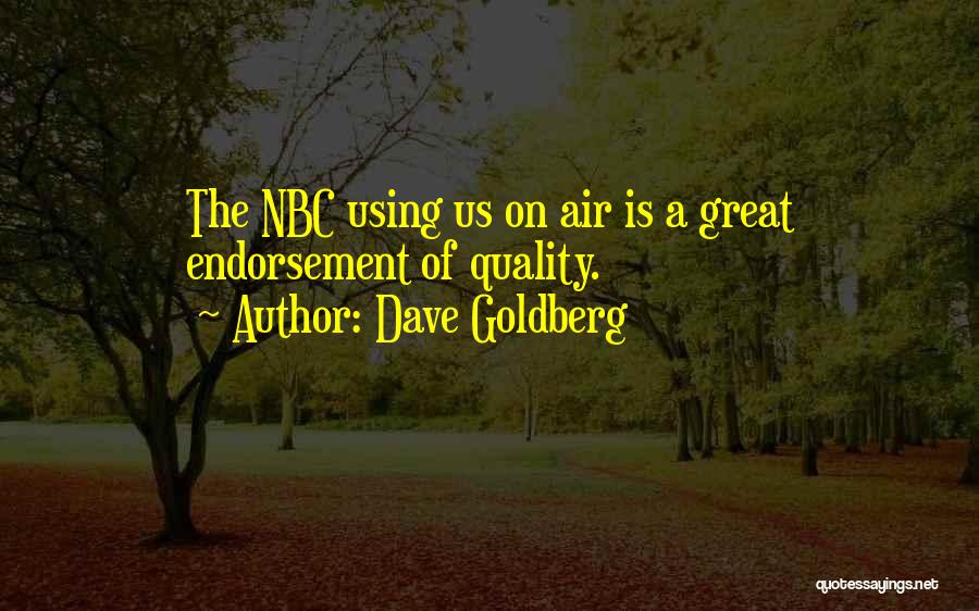 Great Endorsement Quotes By Dave Goldberg