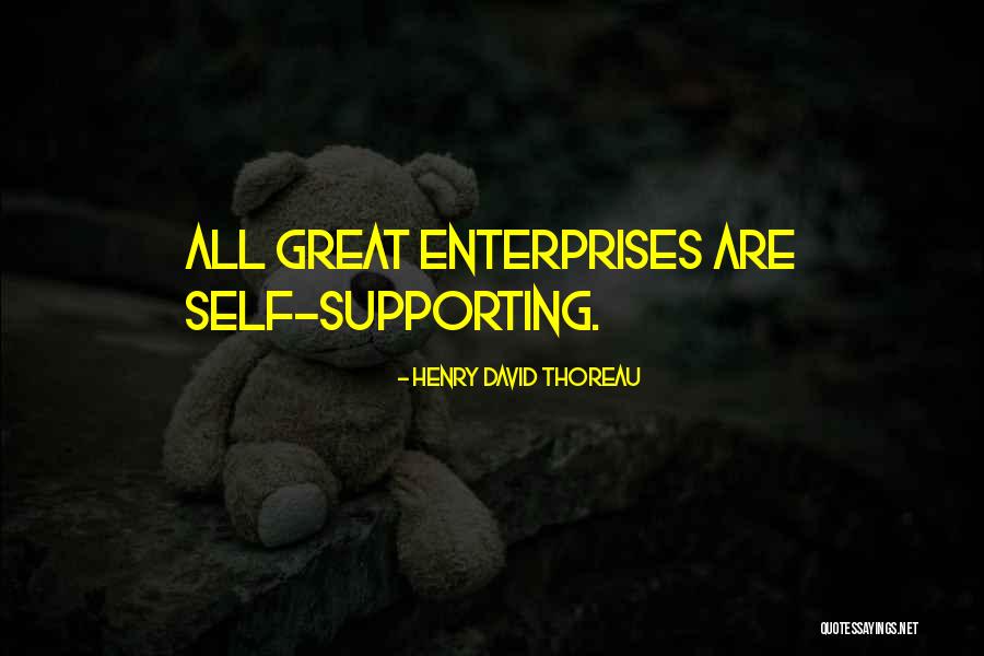 Great Enterprises Quotes By Henry David Thoreau Great Enterprises Quotes By Henry David Thoreau