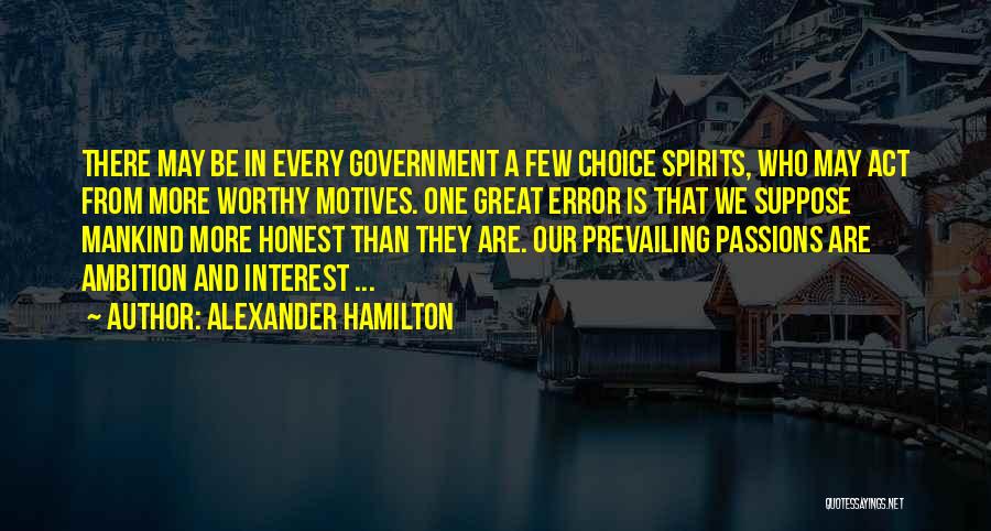 Great Error Quotes By Alexander Hamilton