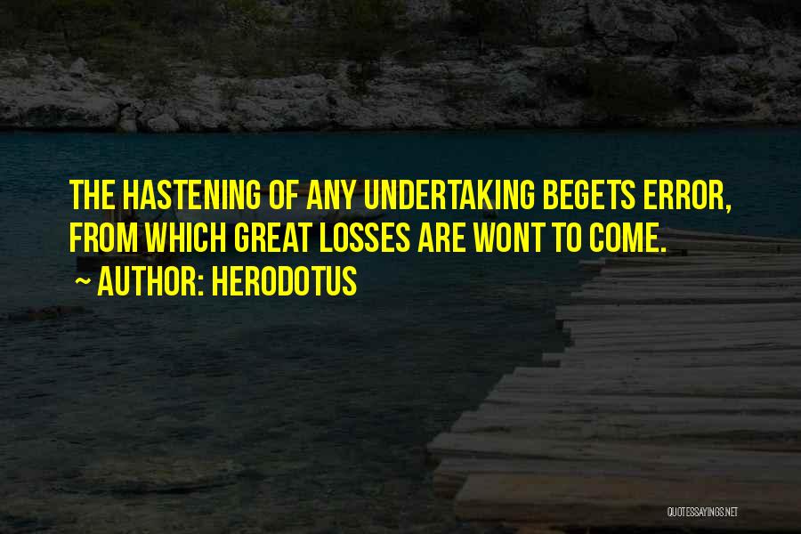 Great Error Quotes By Herodotus