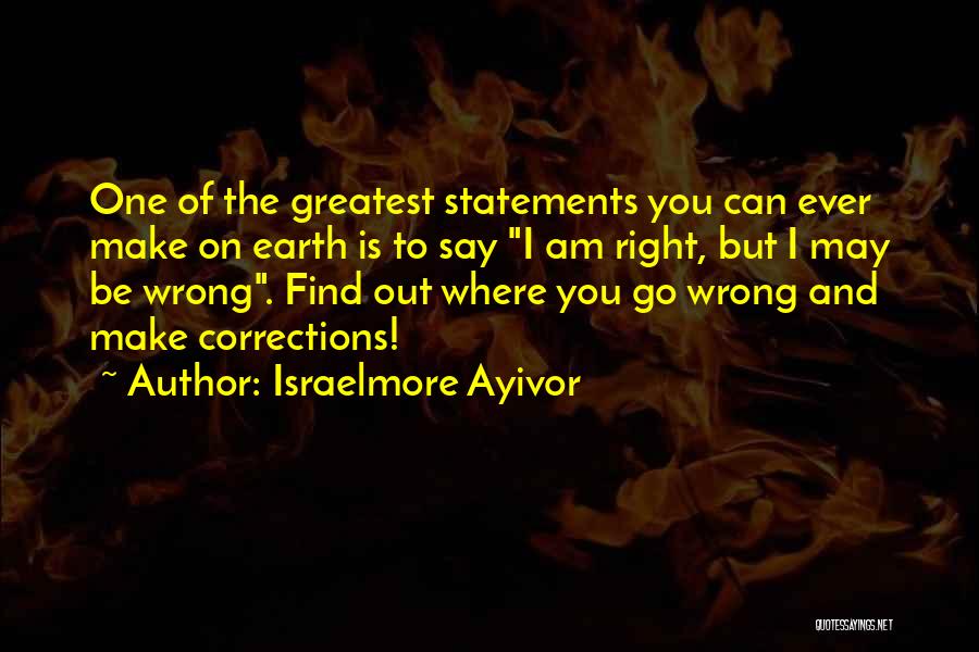 Great Error Quotes By Israelmore Ayivor