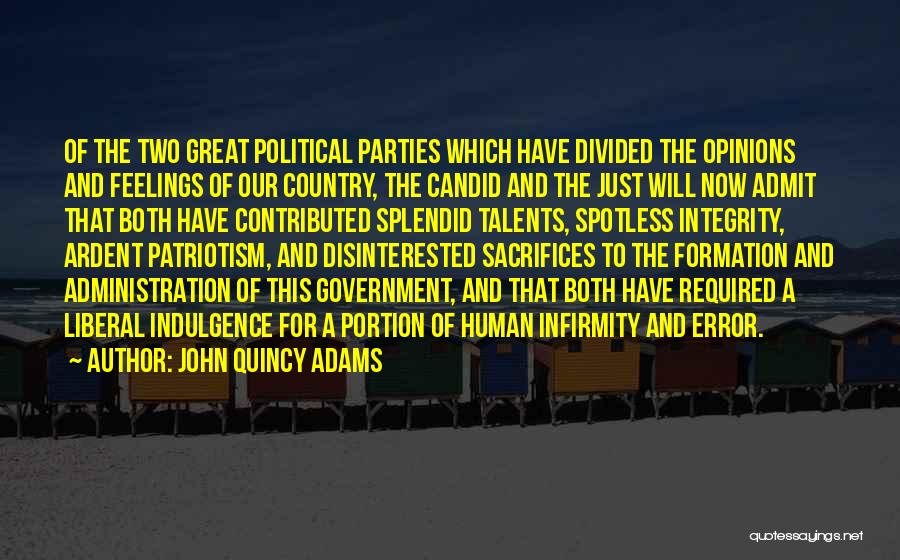 Great Error Quotes By John Quincy Adams