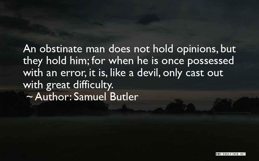 Great Error Quotes By Samuel Butler