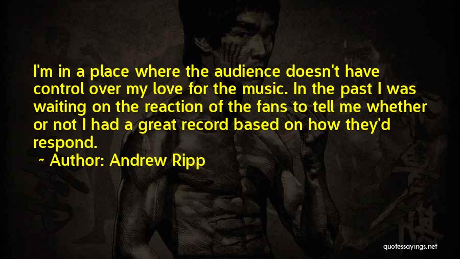 Great Fans Quotes By Andrew Ripp