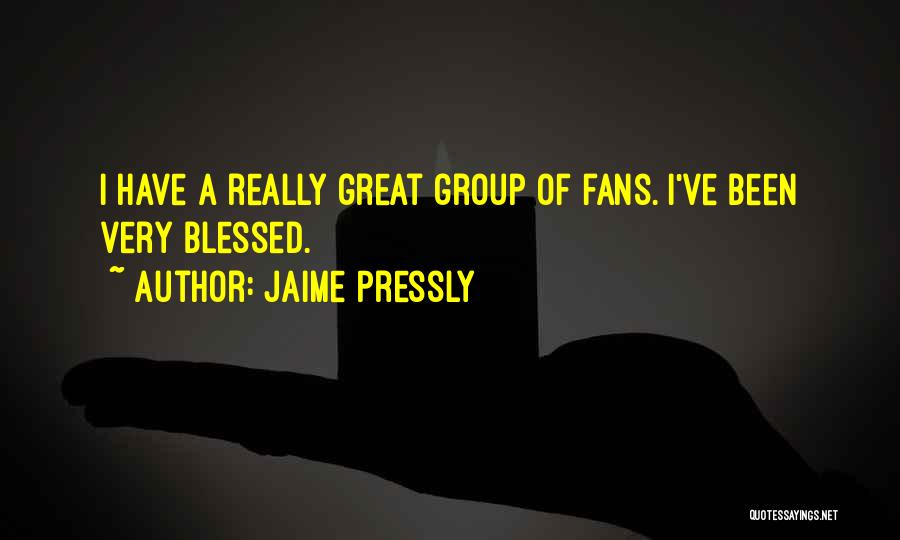 Great Fans Quotes By Jaime Pressly