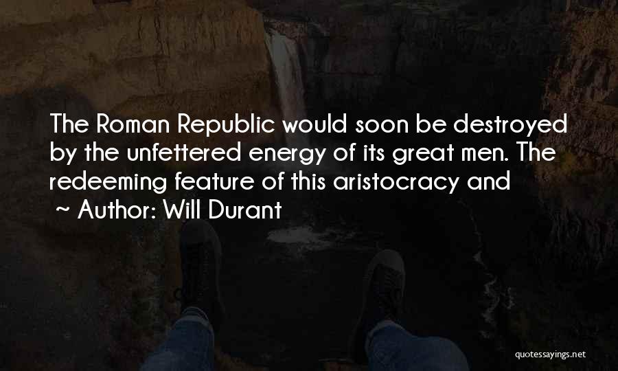 Great Feature Quotes By Will Durant