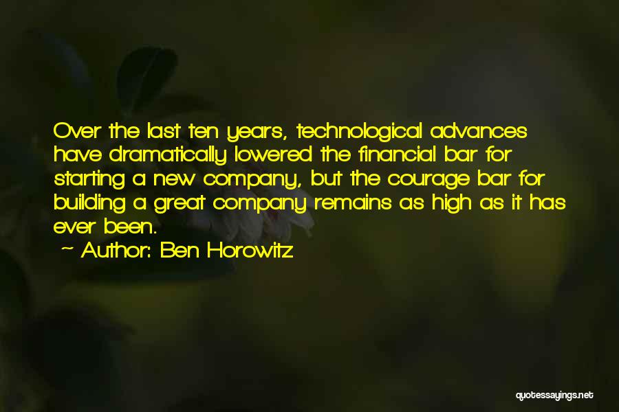 Great Financial Quotes By Ben Horowitz