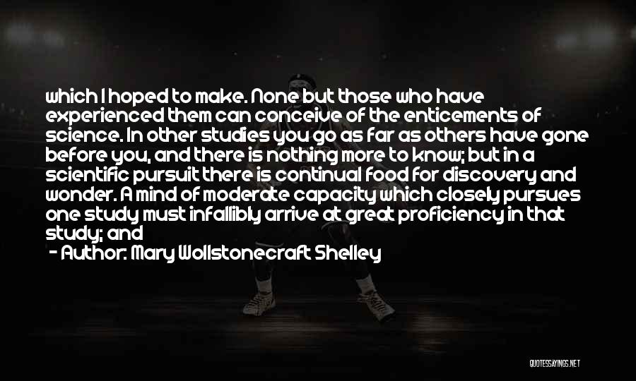Great Food Quotes By Mary Wollstonecraft Shelley