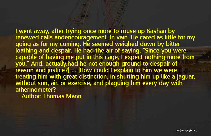 Great Going Away Quotes By Thomas Mann