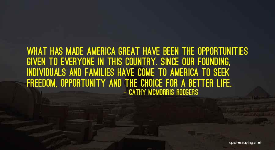 Great Individuals Quotes By Cathy McMorris Rodgers