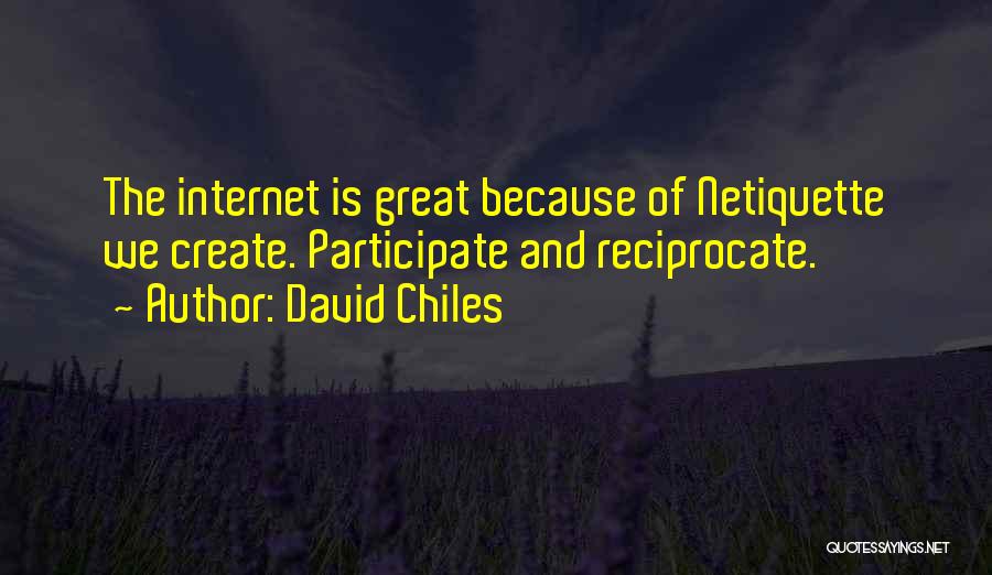 Great Internet Quotes By David Chiles