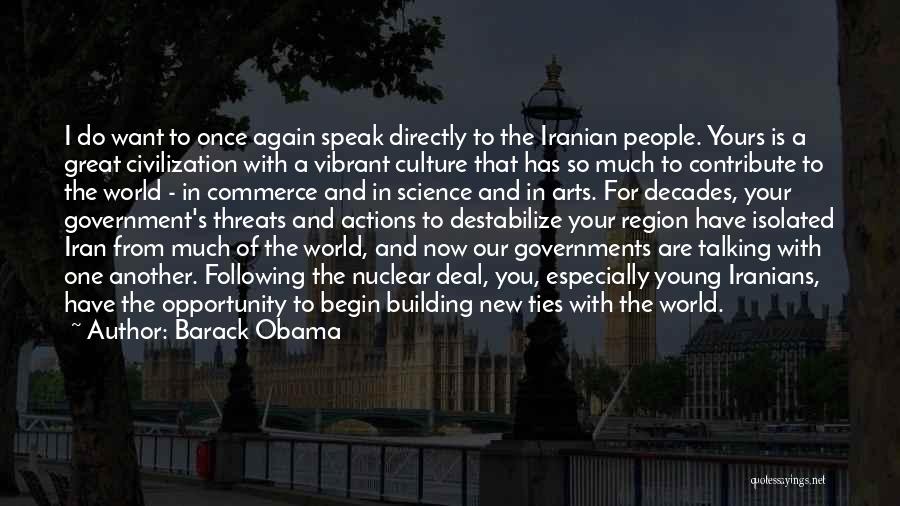 Great Iranian Quotes By Barack Obama