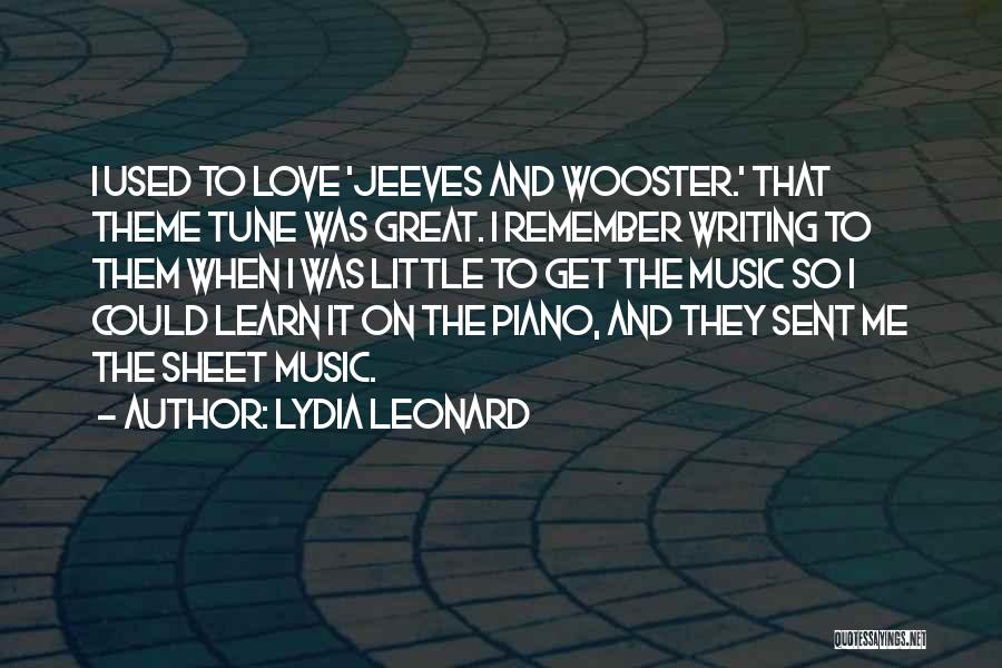 Great Jeeves Quotes By Lydia Leonard