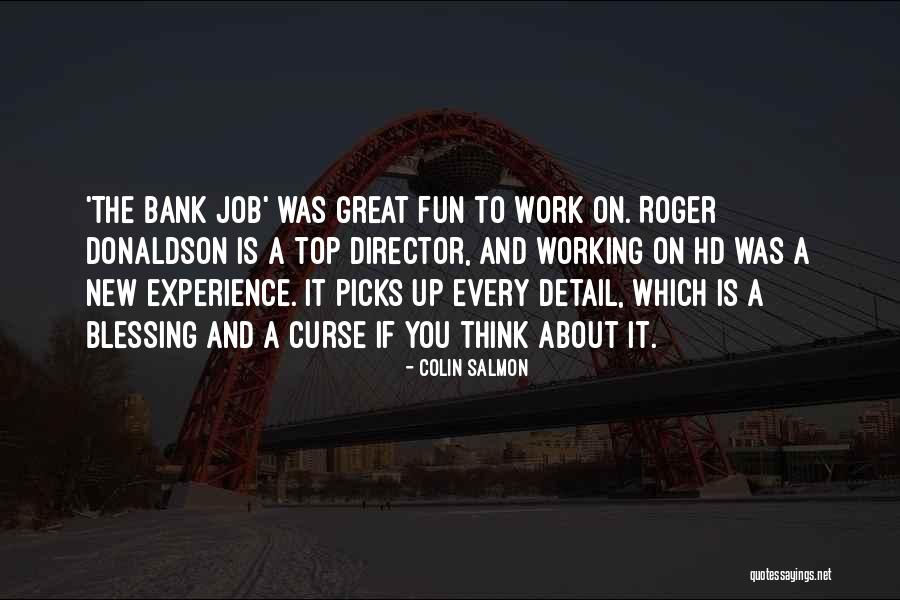 Great Job Work Quotes By Colin Salmon