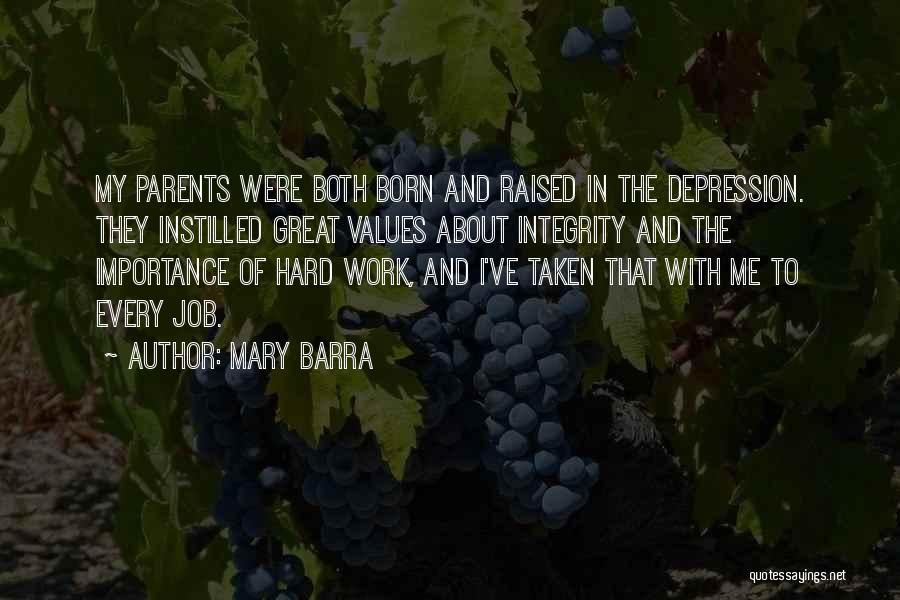 Great Job Work Quotes By Mary Barra