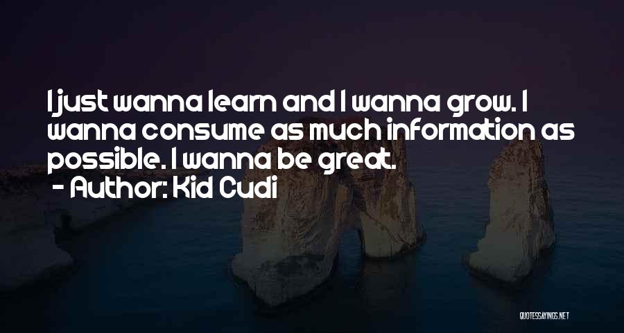 Great Kid Cudi Quotes By Kid Cudi