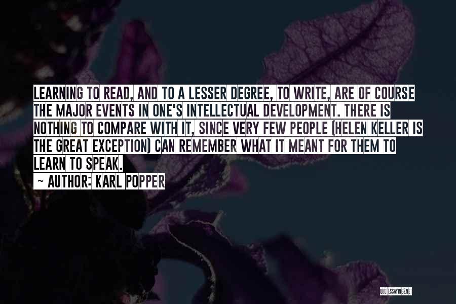 Great Learning Quotes By Karl Popper