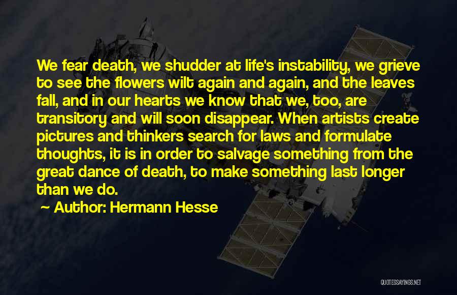 Great Life And Death Quotes By Hermann Hesse