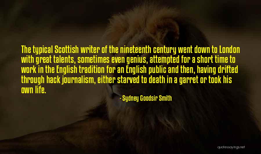 Great Life And Death Quotes By Sydney Goodsir Smith