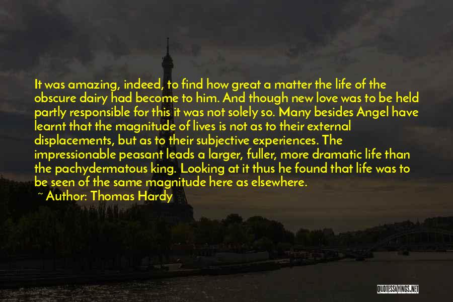 Great Life Experiences Quotes By Thomas Hardy