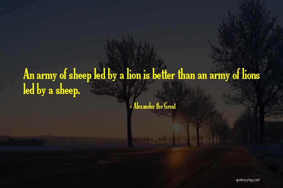 Great Lion Quotes By Alexander The Great