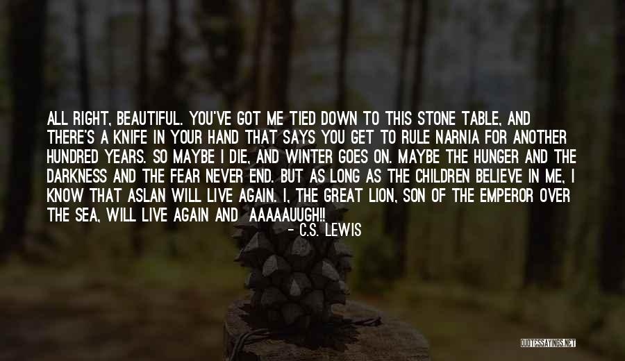 Great Lion Quotes By C.S. Lewis