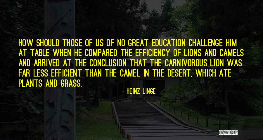 Great Lion Quotes By Heinz Linge