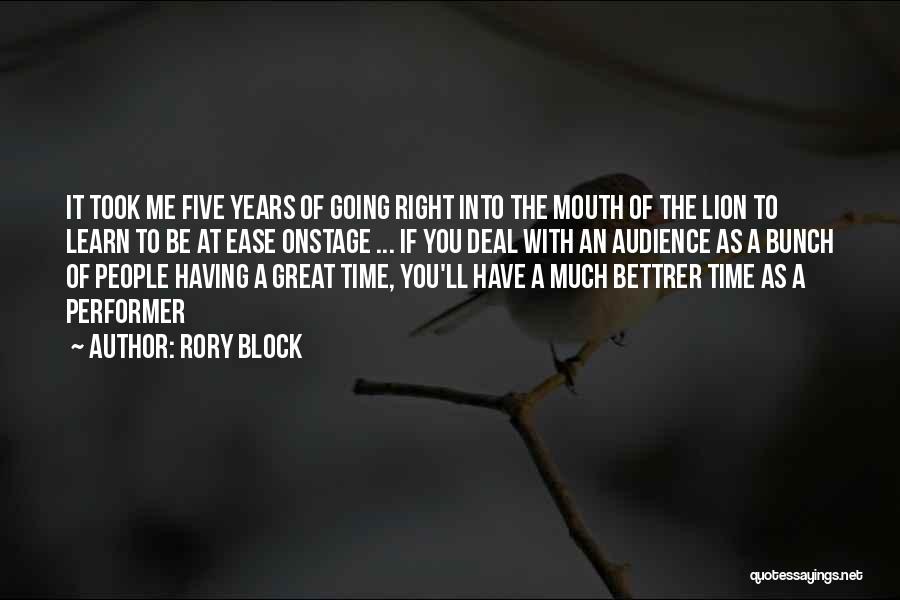 Great Lion Quotes By Rory Block