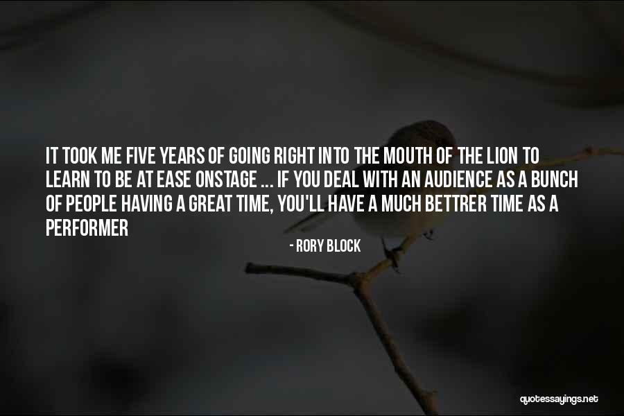 Great Lion Quotes By Rory Block