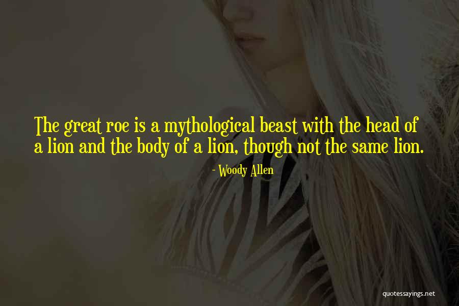 Great Lion Quotes By Woody Allen Great Lion Quotes By Woody Allen
