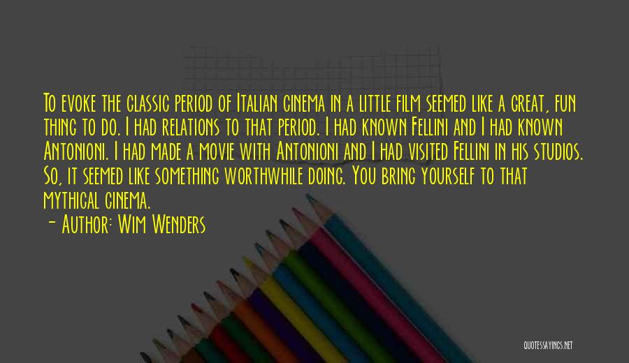 Great Little Known Quotes By Wim Wenders