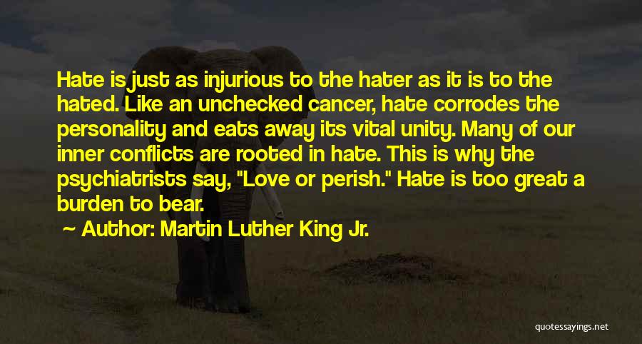 Great Love Hate Quotes By Martin Luther King Jr.