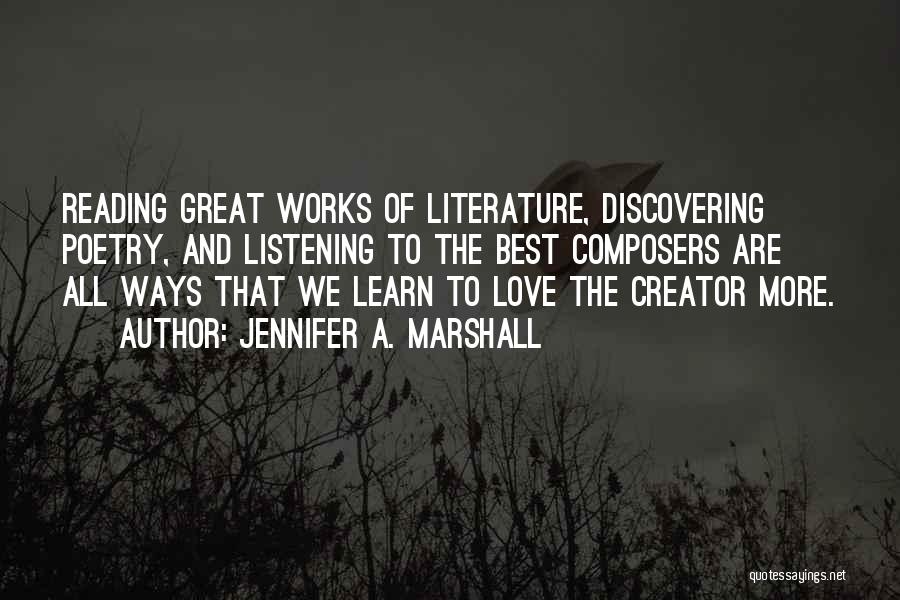 Great Love Poetry Quotes By Jennifer A. Marshall