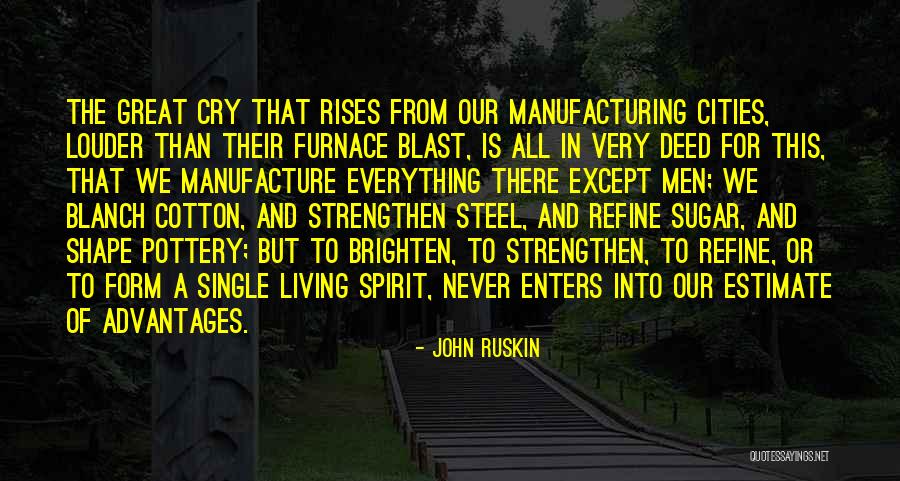 Great Manufacturing Quotes By John Ruskin Great Manufacturing Quotes By John Ruskin