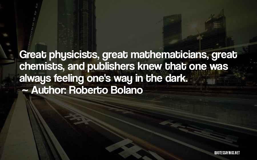 Great Mathematicians Quotes By Roberto Bolano