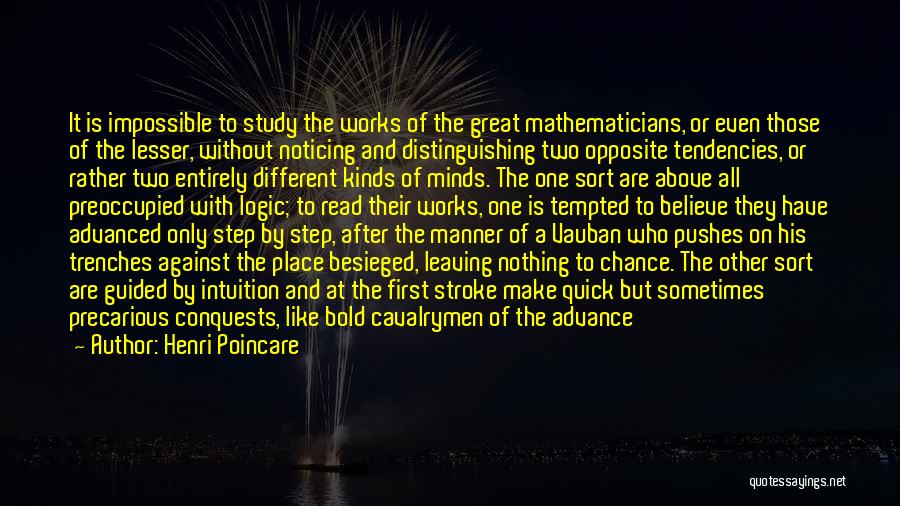 Great Mathematicians Their Quotes By Henri Poincare