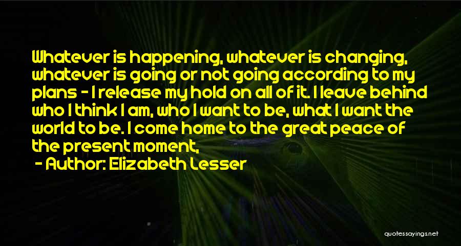 Great Moment Quotes By Elizabeth Lesser